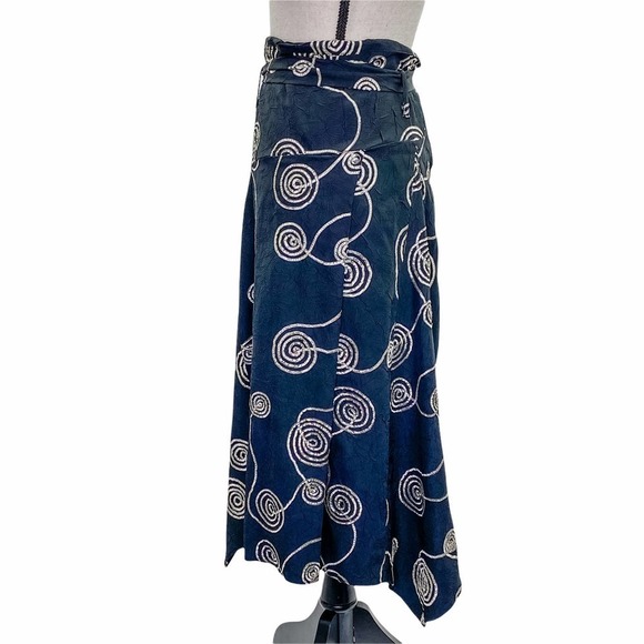 SIMPLY French Black Geometric Asymmetrical Skirt - Picture 4 of 11